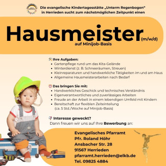 Stellenanzeige Hausmeister
